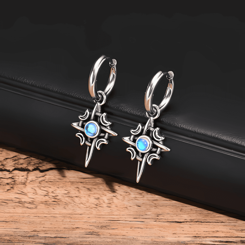 Celtic Knot Moonstone Earrings 1