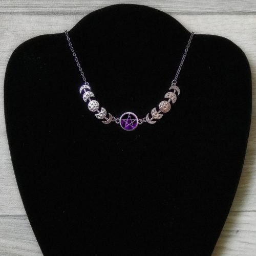 MysticalCrescentMoonChokerNecklaceStyle 3