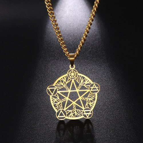 dawapara wicca pentagram witch necklace main 0